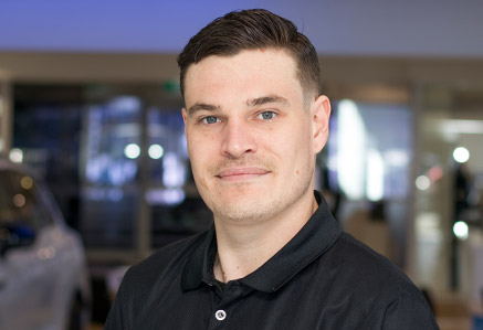 portrait of Devon Hodges, Gazley Škoda Assistant Parts Manager