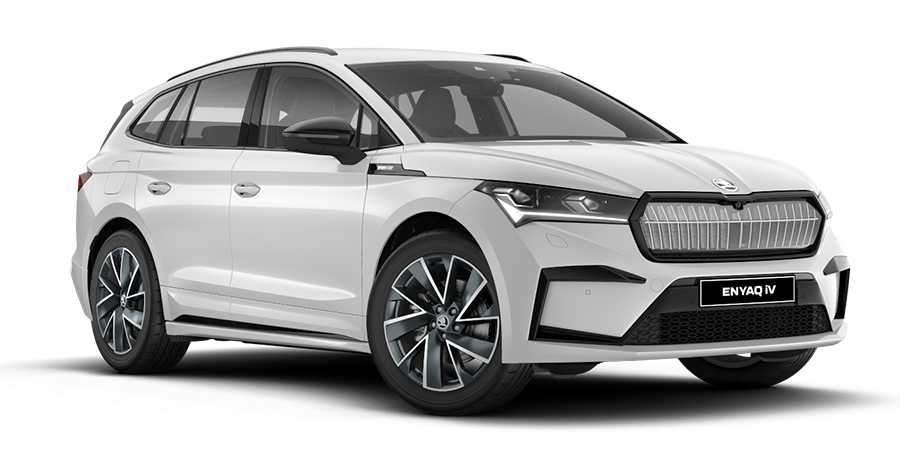 PNG Render of a Enyaq Sportline SUV with a transparent background