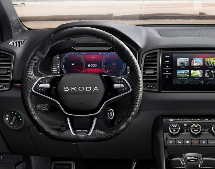 Skoda Sportline steering wheel
