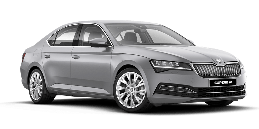 PNG Render of a Superb iV Style Sedan with a transparent background